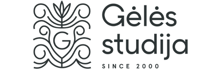 Gėlės studija logotipas